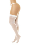 Mapale 1109 Sheer Thigh High Stockings Color White