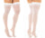 Mapale 1109 Sheer Thigh High Stockings Color White