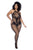 Mapale 1116X Halter And Crotchless Floral Bodystocking Color Black