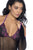 Mapale 1121 Fishnet and Lace Bodysuit Set Color Black-Purple