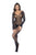 Mapale 1131 Long Sleeve Fishnet Bodystocking Color Black-Rhinestone