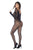 Mapale 1131 Long Sleeve Fishnet Bodystocking Color Black-Rhinestone