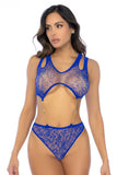 Mapale 1140 Fishnet Chain Bodysuit Color Blue