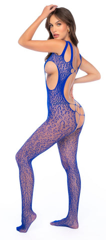 Mapale 1141 Fishnet Bodystocking Color Blue
