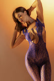Mapale 1141 Fishnet Bodystocking Color Blue