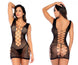 Mapale 1157 Cutout Fishnet Chemise Color Black