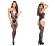 Mapale 1169 Maid Fishnet Bodystocking Color Black-White