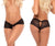 Mapale 121 Crotchless Boyshort Color Black