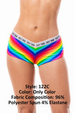 Mapale 122C Rainbow Cheeky Short Color Only Color