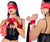 Mapale 128 Eye-Hand Tie Color Black-Red