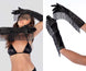 Mapale 136 Satin Fringe Opera Gloves Color Black