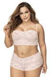 Mapale 206X Panty and Top Lace Set Color Ivory