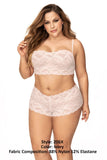 Mapale 206X Panty and Top Lace Set Color Ivory