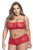 Mapale 206X Panty and Top Lace Set Color Red