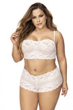 Mapale 206X Panty and Top Lace Set Color White