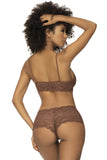 Mapale 206 Panty and Top Lace Set Color Cocoa