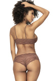 Mapale 207 Panty and Top Lace Set Color Cocoa