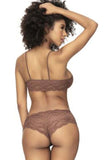 Mapale 207 Panty and Top Lace Set Color Cocoa