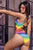 Mapale 2692 Bodysuit Color Pixel Rainbow Print