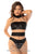 Mapale 2744 Kiki Bodysuit Color Nude-Black