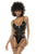 Mapale 2749 Elin Bodysuit Color Wet Look Black