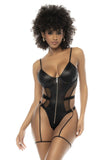 Mapale 2749 Elin Bodysuit Color Wet Look Black