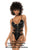 Mapale 2749 Elin Bodysuit Color Wet Look Black