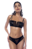 Mapale 2768 Two Piece Set Color Wet Look Black