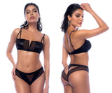 Mapale 2768 Two Piece Set Color Wet Look Black