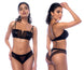 Mapale 2768 Two Piece Set Color Wet Look Black