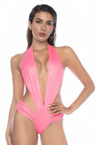 Mapale 2788 Bodysuit Color Wet Look Pink