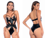 Mapale 2793 Bodysuit Color Wet Look Black
