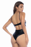 Mapale 2793 Bodysuit Color Wet Look Black