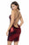 Mapale 40019 Dress with Matching Panty Color Shimmery Red