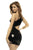 Mapale 4595 Dana Asymmetrical Dress Color Gloss Black