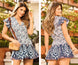 Mapale 4668 Dress Color Blue Print