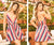 Mapale 4669 Dress Vibrant Stripes Color Printed