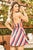 Mapale 4669 Dress Vibrant Stripes Color Printed