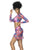 Mapale 47010 Two Piece Set Color Sunset Print