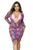 Mapale 47012X Beach Dress Cover Up Color Sunset Print