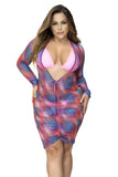 Mapale 47012X Beach Dress Cover Up Color Sunset Print