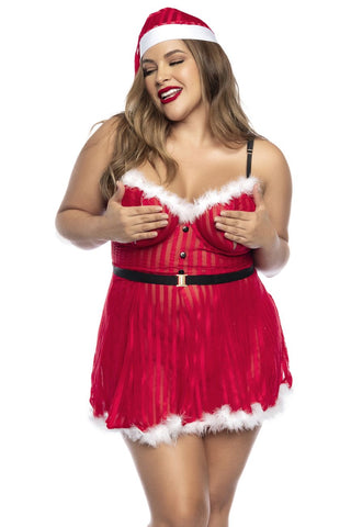 Mapale 60010X Costume Mrs Claus Color Only Color