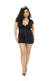 Mapale 60021X Flirty French Maid Costume Plus Color Only Color