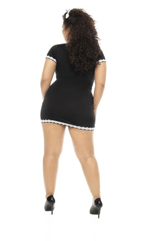 Mapale 60021X Flirty French Maid Costume Plus Color Only Color