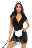 Mapale 60021 Flirty French Maid Costume Color Only Color