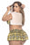 Mapale 6371X Costume School Girl Color Yellow Plaid