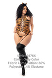 Mapale 6476X Costume Sexy Tiger Color Only Color