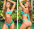 Mapale 6499 2 in 1 Monokini Two Piece Set Color Printed