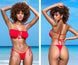 Mapale 6603 Two Piece Swimsuit Color Red