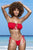 Mapale 6603 Two Piece Swimsuit Color Red